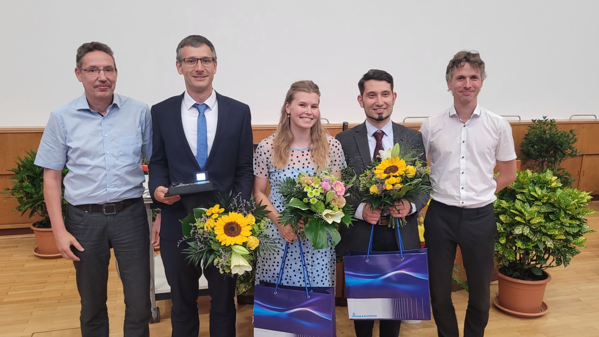 Dr. Martin Landmann (second from left) at the award ceremony for the Dr.-Ing. Siegfried Werth Prize 2023.
