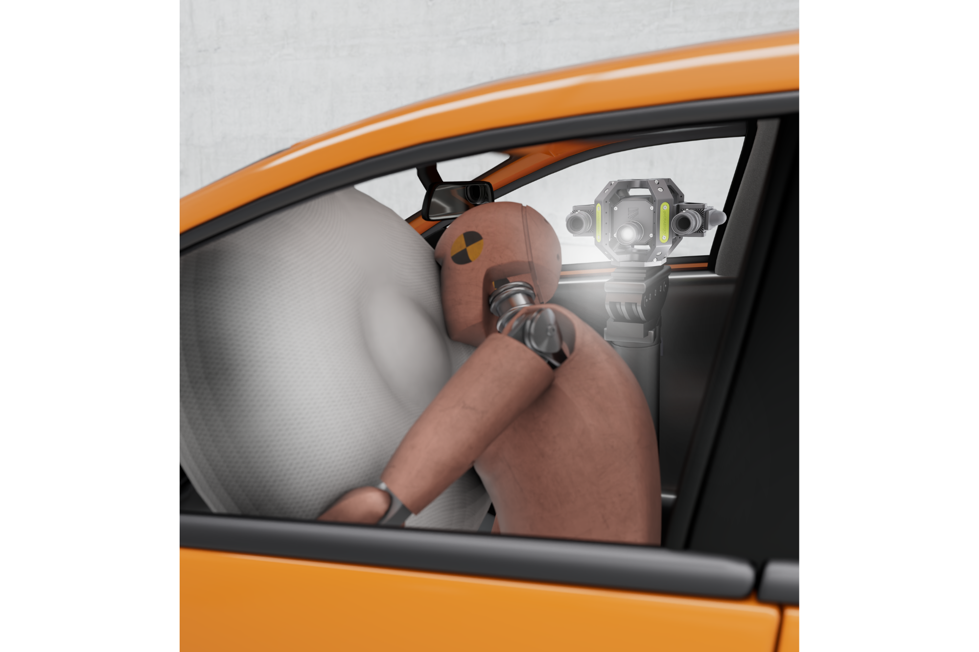 goCRASH3D - extrem robustes 3D-Messsystem - simuliertes On-Board-Szenario