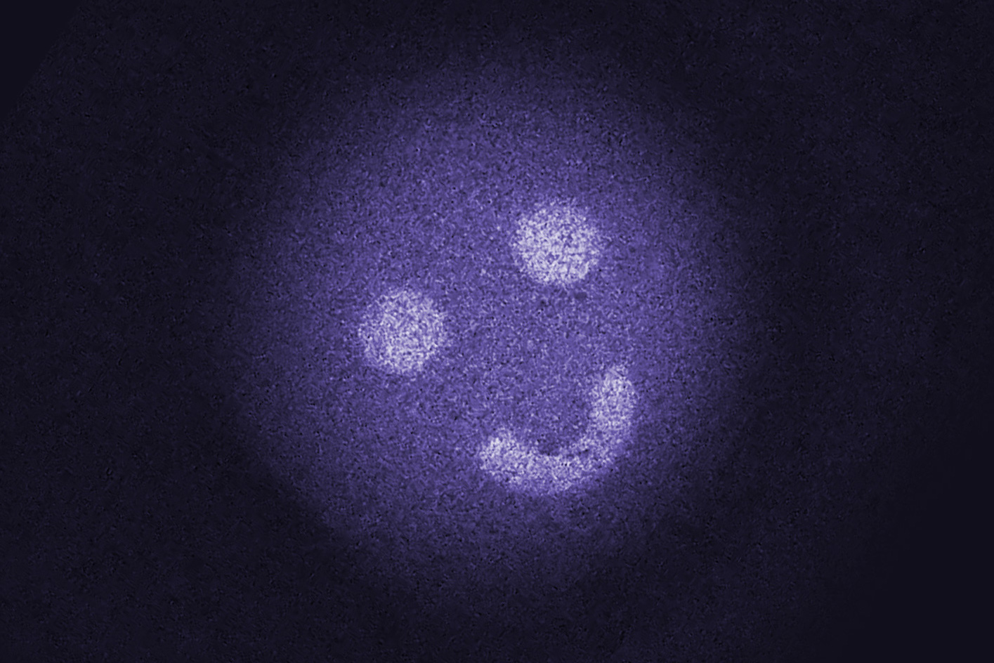 Darstellung des Quanten-Bildes vom Happy Face
