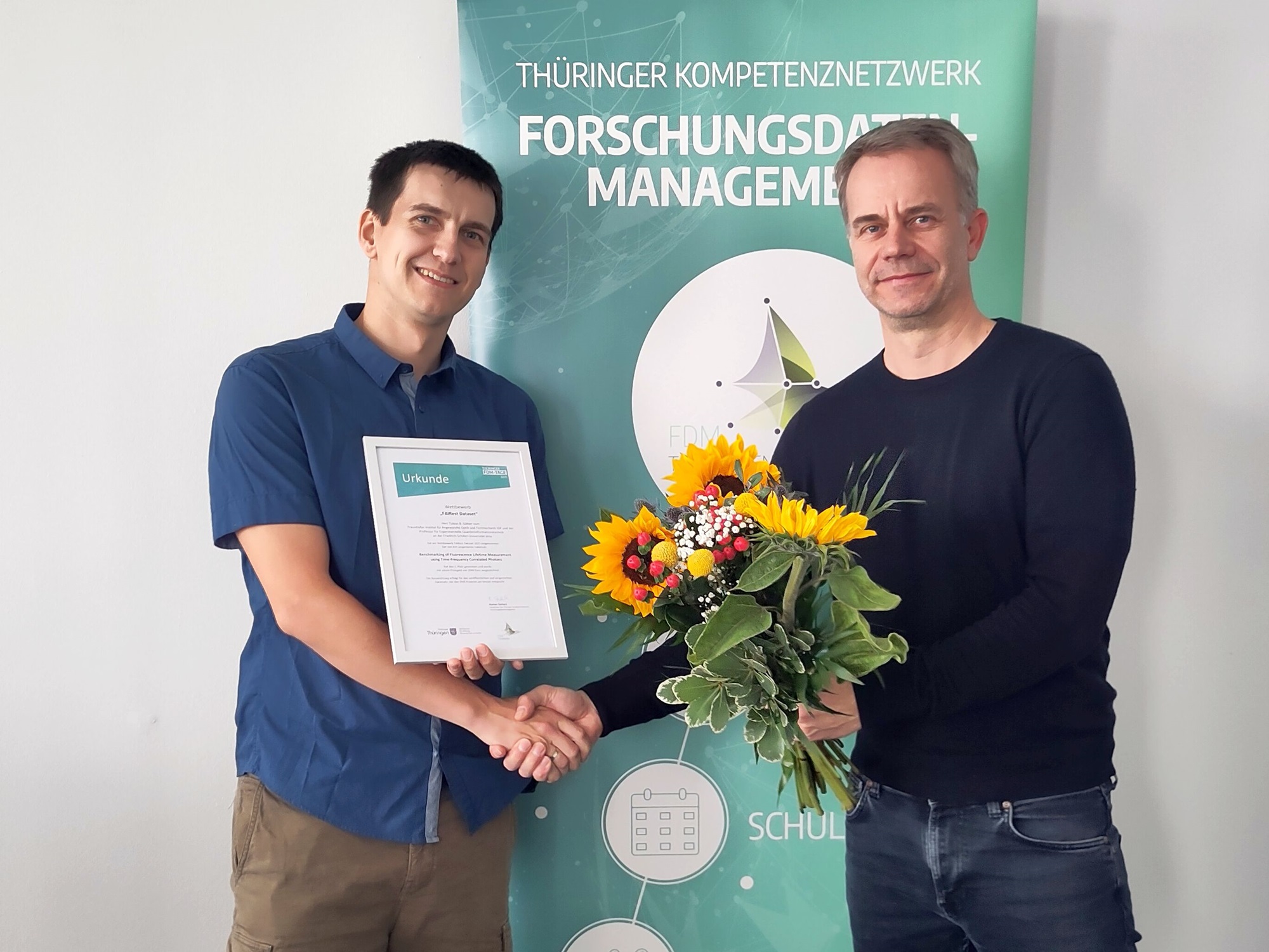 Tobias Gäbler together with Roman Gerlach, of the TKFDM. 