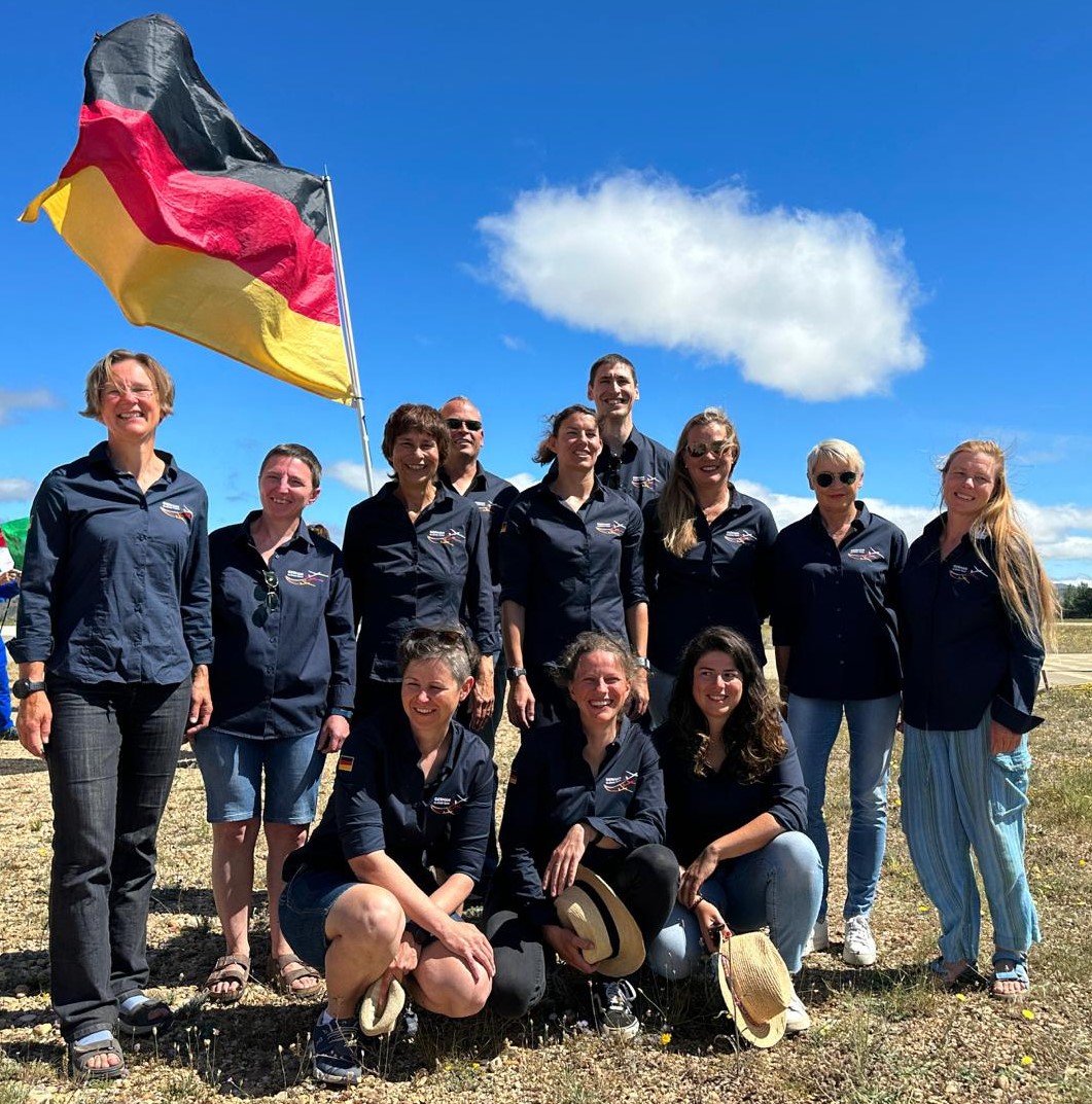 Das deutsche Nationalteam bei der Weltmeisterschaft 2023. 