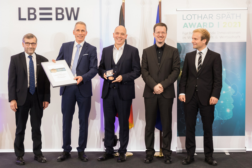 Gruppenbild der Gewinner des Lothar-Späth-Awards 2021.
