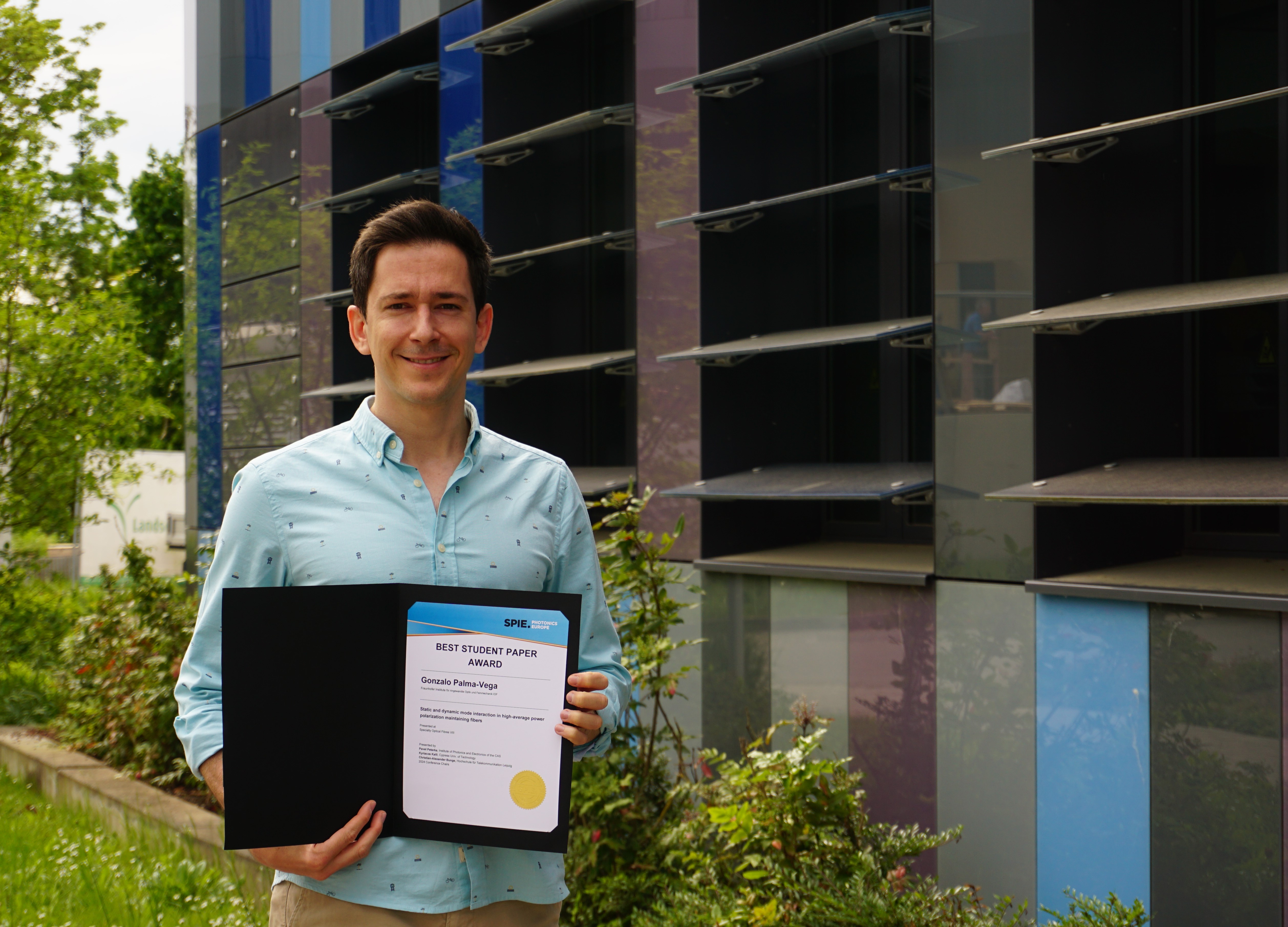 Preistragende der &quot;Best Student Presentation Awards&quot; at SPIE Photonics West 2024