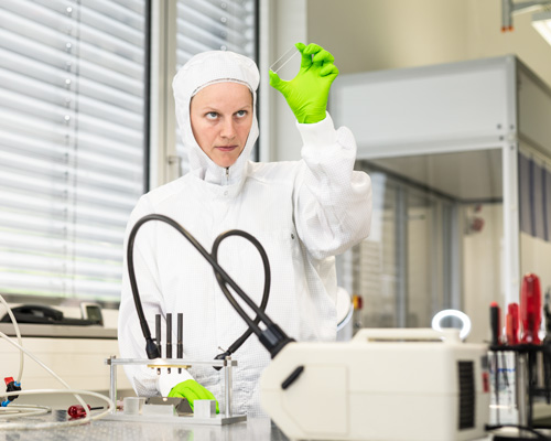 Carolin Rothhardt im Labor.
