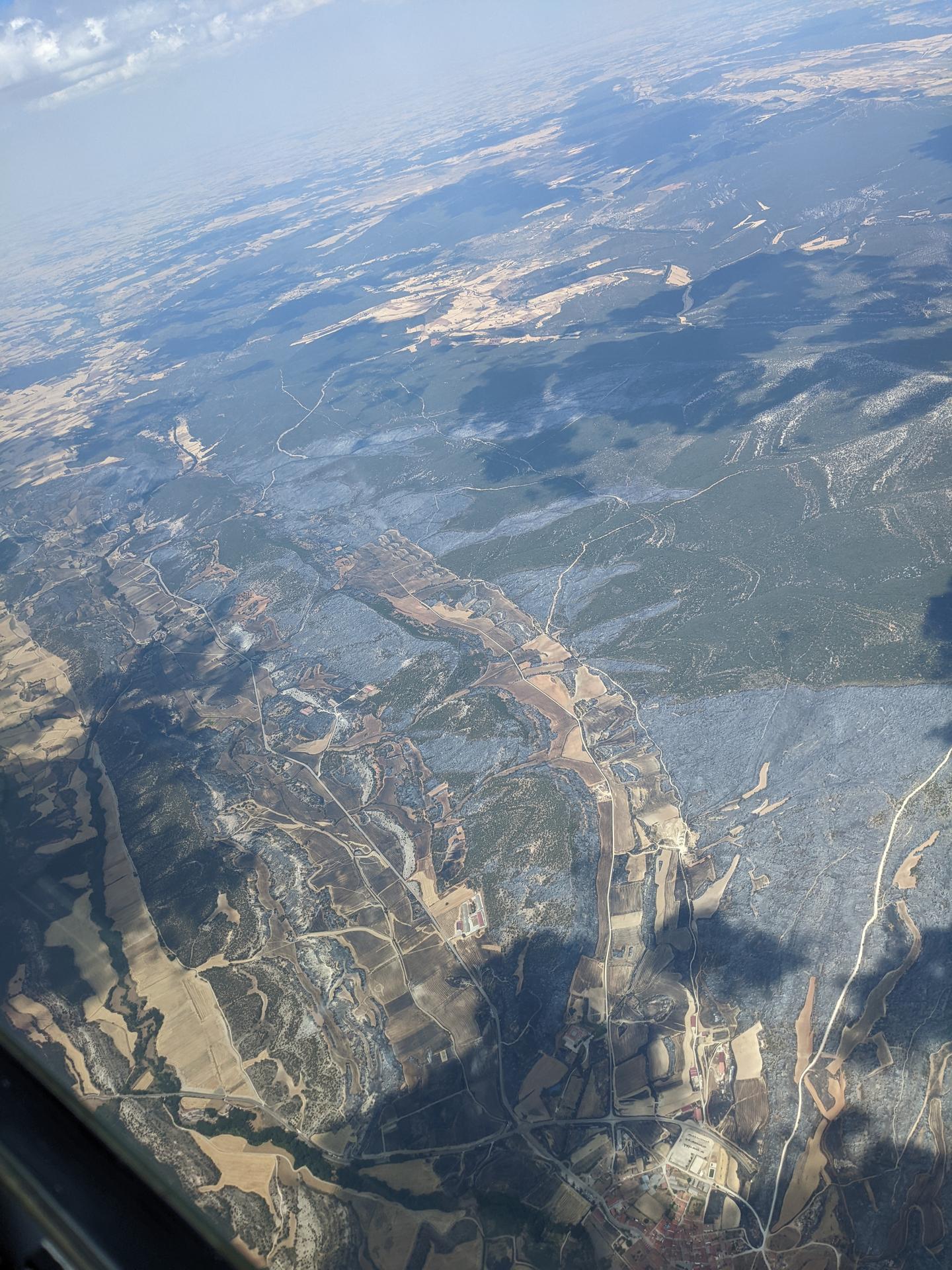 … but also the frightening ones. Here the results of devastating forest fires in Spain. 