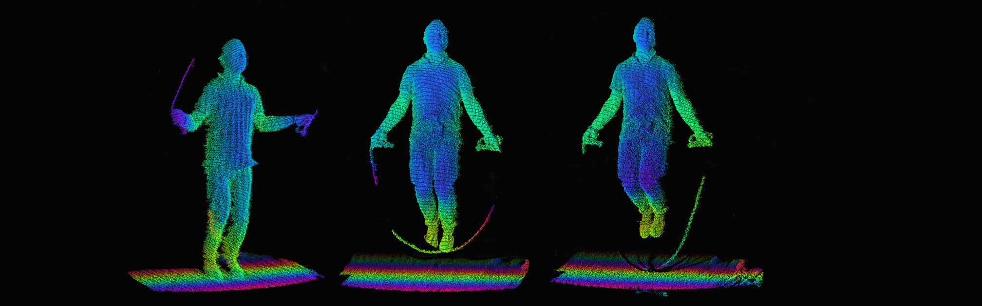 High-speed whole-body recording of a rope skipper.
