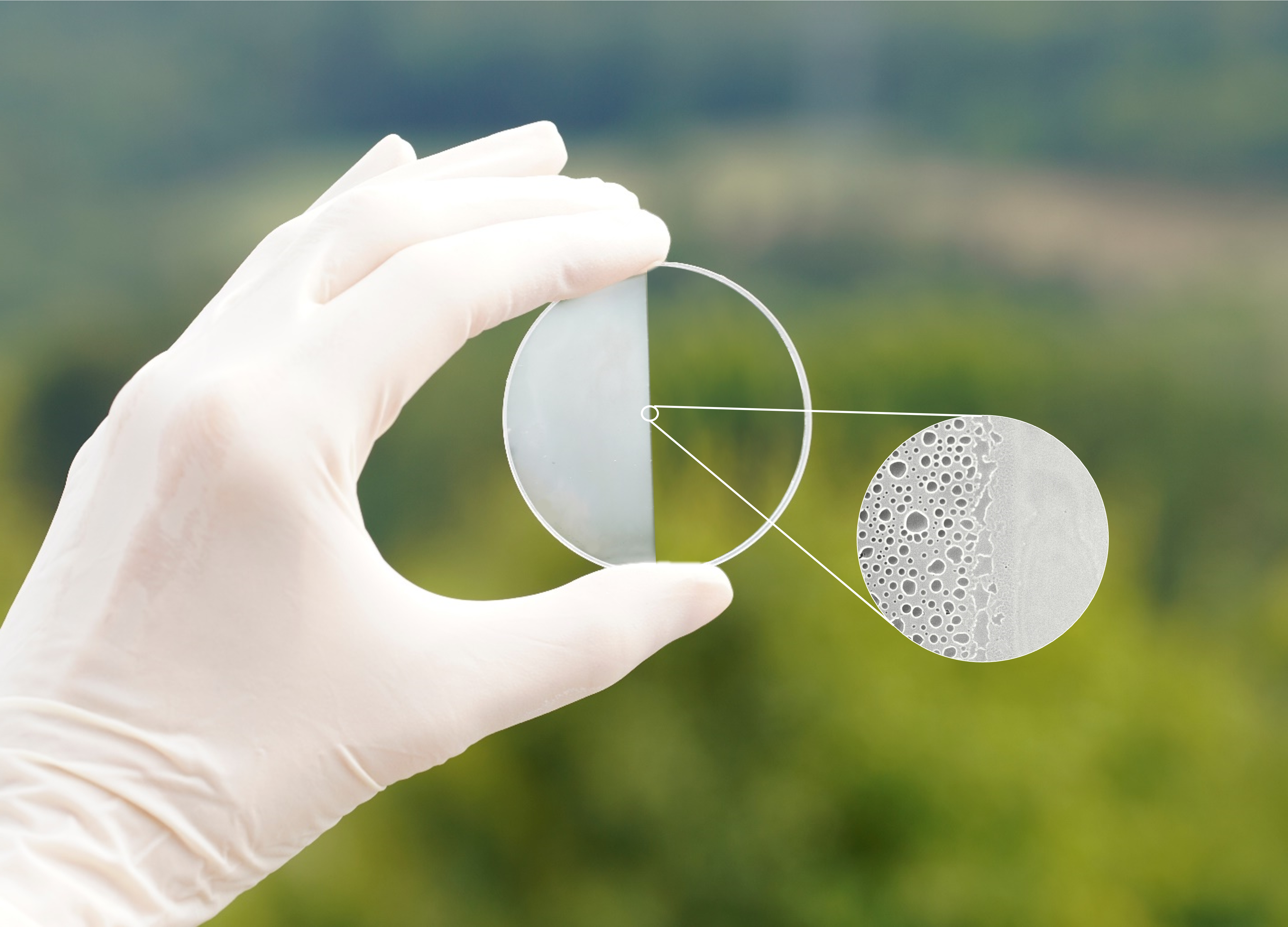 LIDAR applications require optical windows:Nanostructured layers create an AR effect in the VIS to NIR spectral range