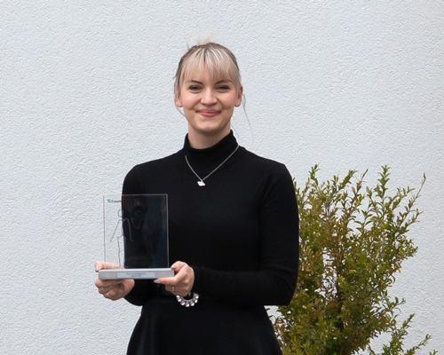 Award for trainee Josefine Canis.