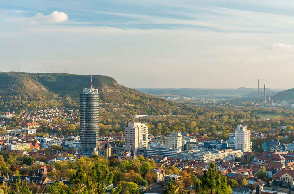 View into the valley of Jena.