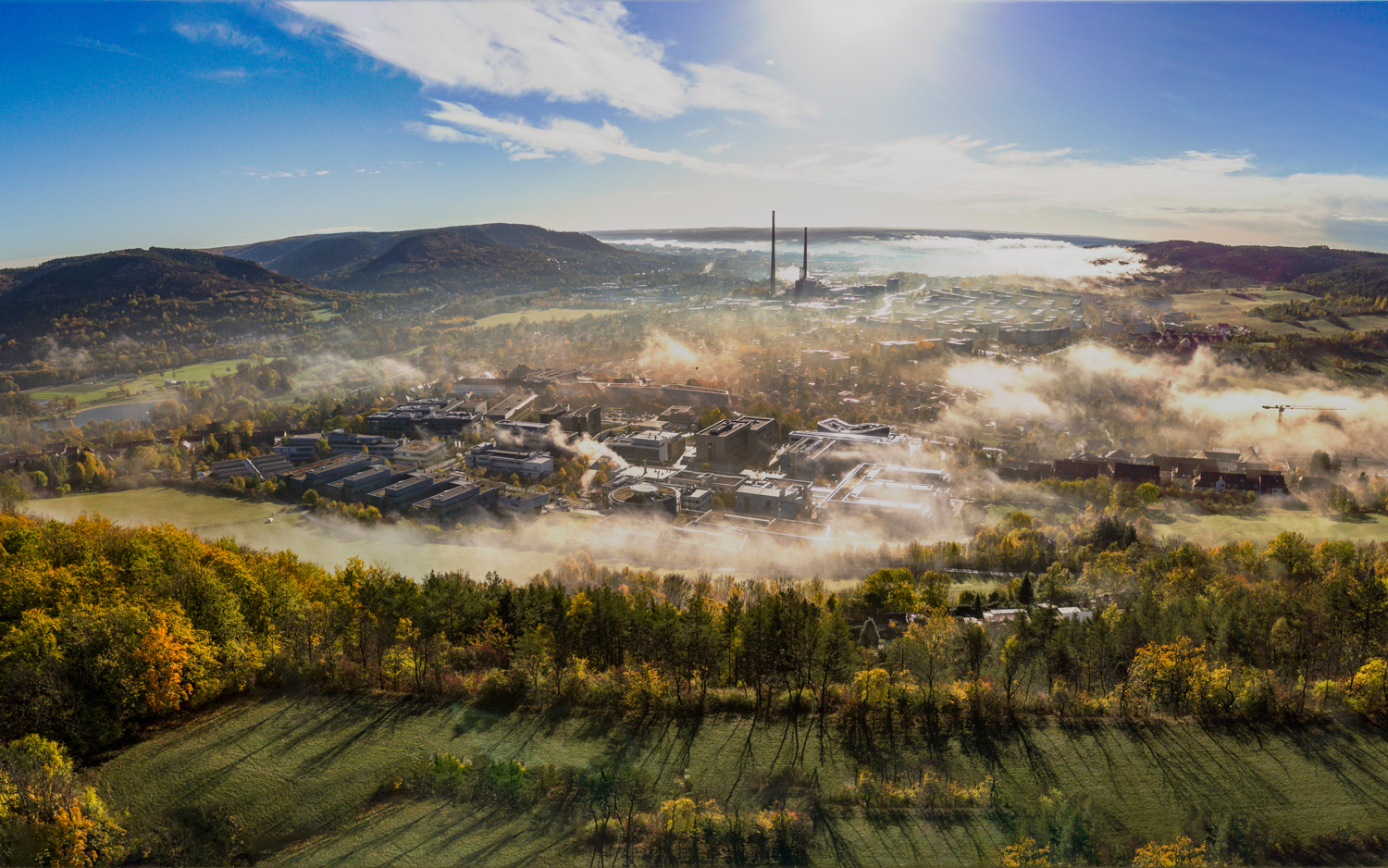 View into the valley of Jena.