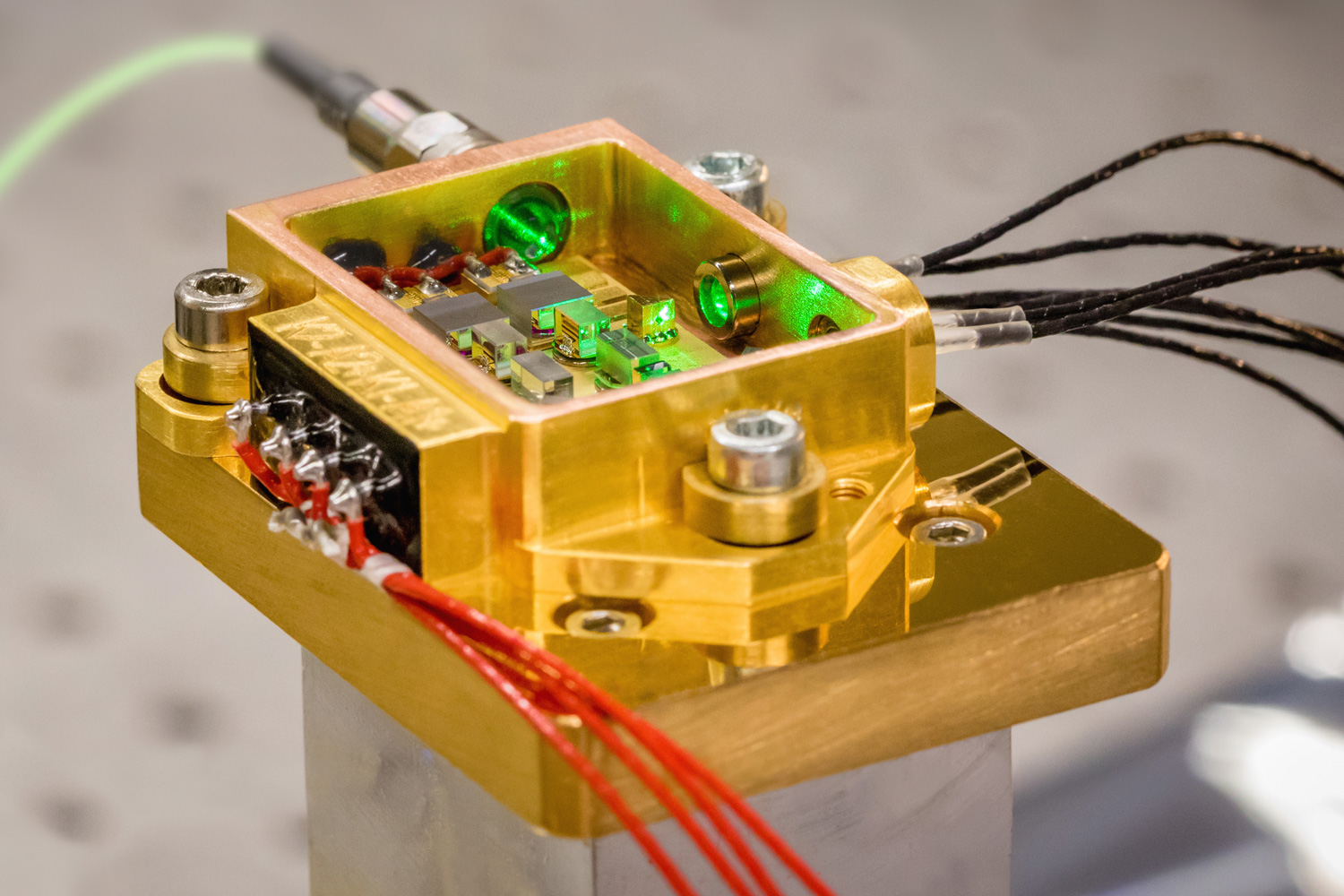 Insight into a diode-pumped solid-state laser module.