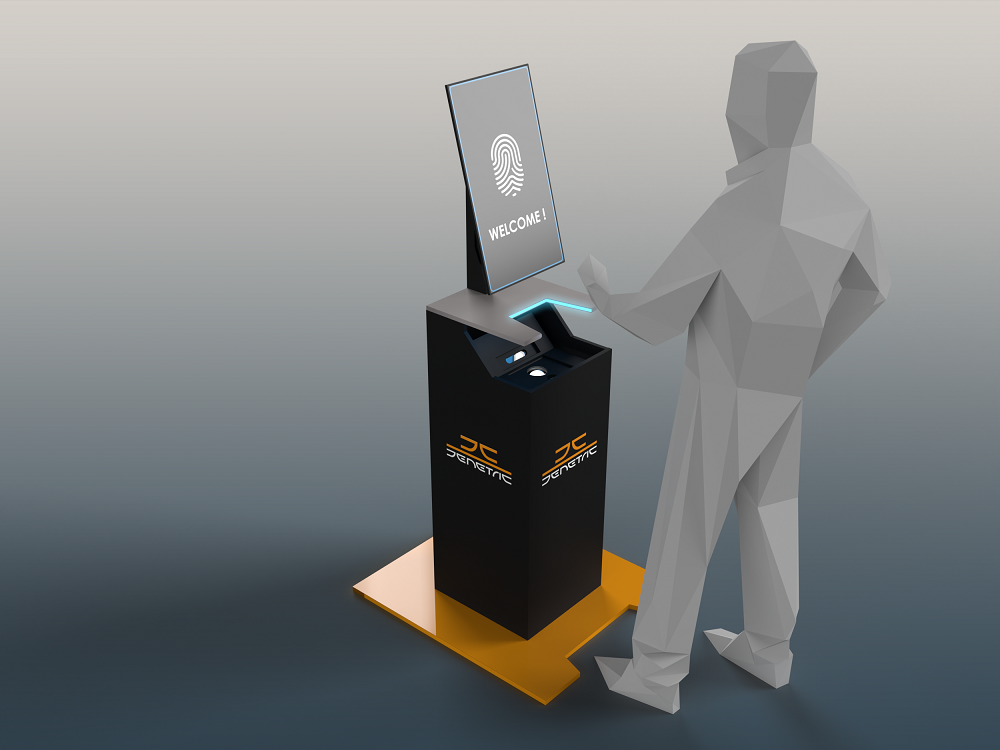 3D visualization of contactless fingerprint capture thanks to &quot;3D4F&quot;.