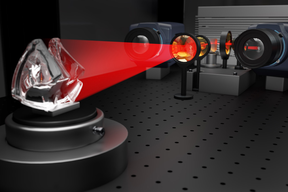 &quot;goQUALITY3D&quot; visualization of the 3D scanning process. 