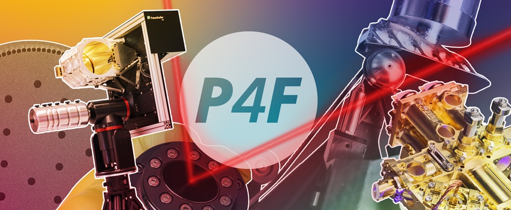 A colorful image collage showing several technical devices, including a telescope. The “Photonics4Future” series logo is visible in the foreground of the collage.