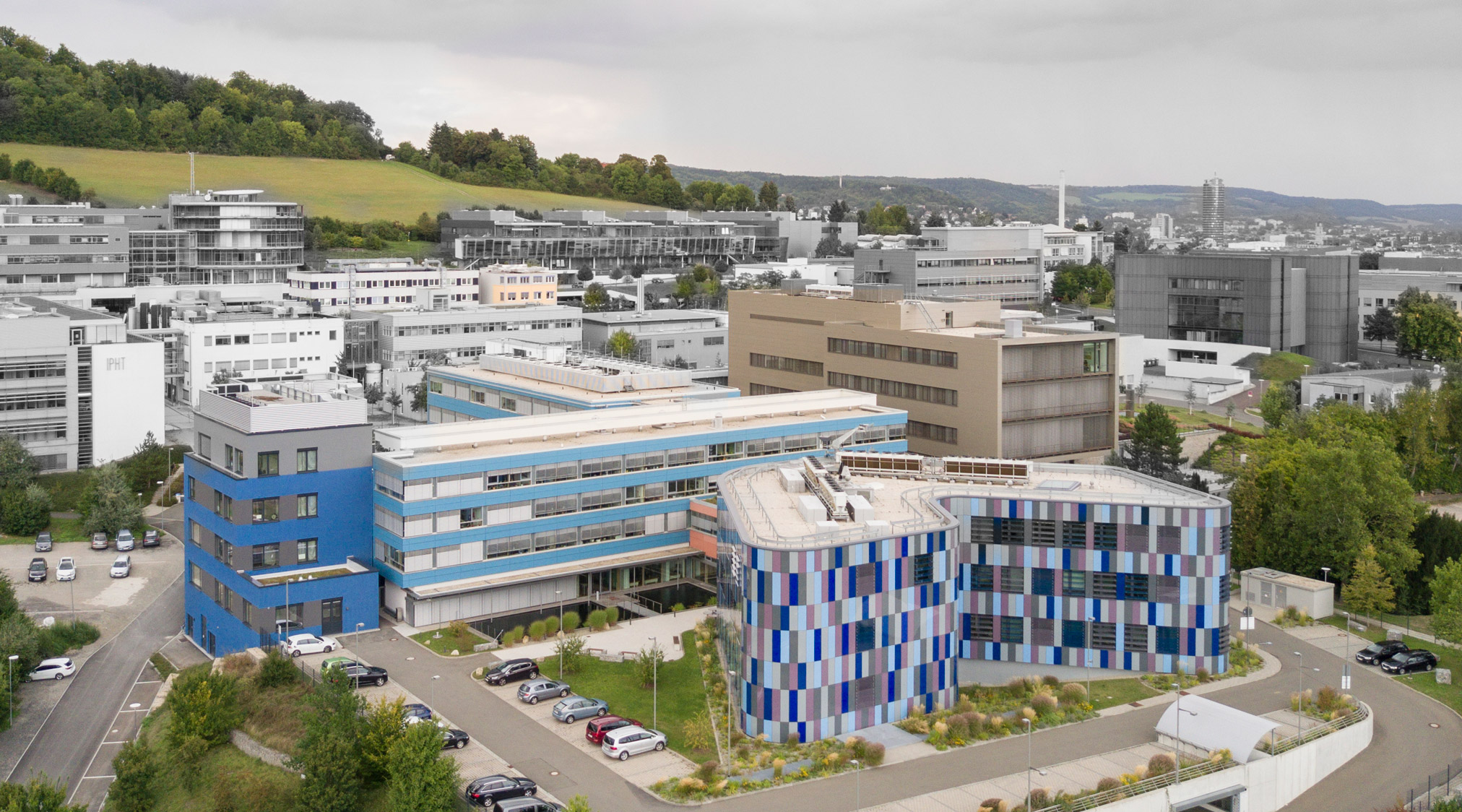 A multitude of institutes on the Beutenberg Campus in Jena